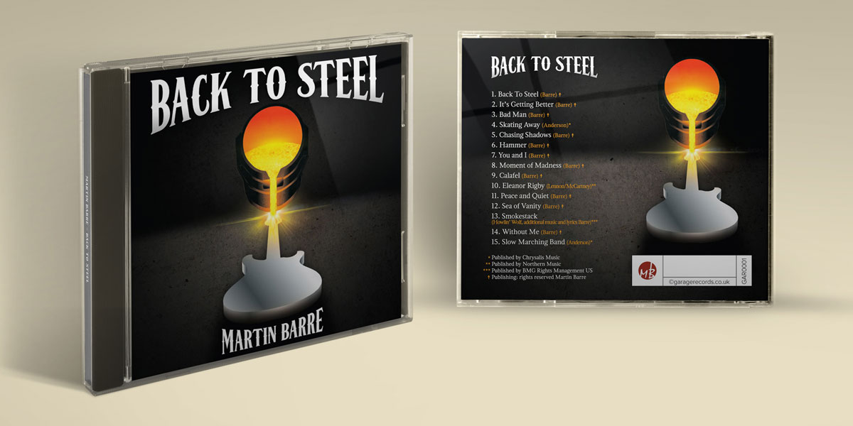 Back to Steel album design